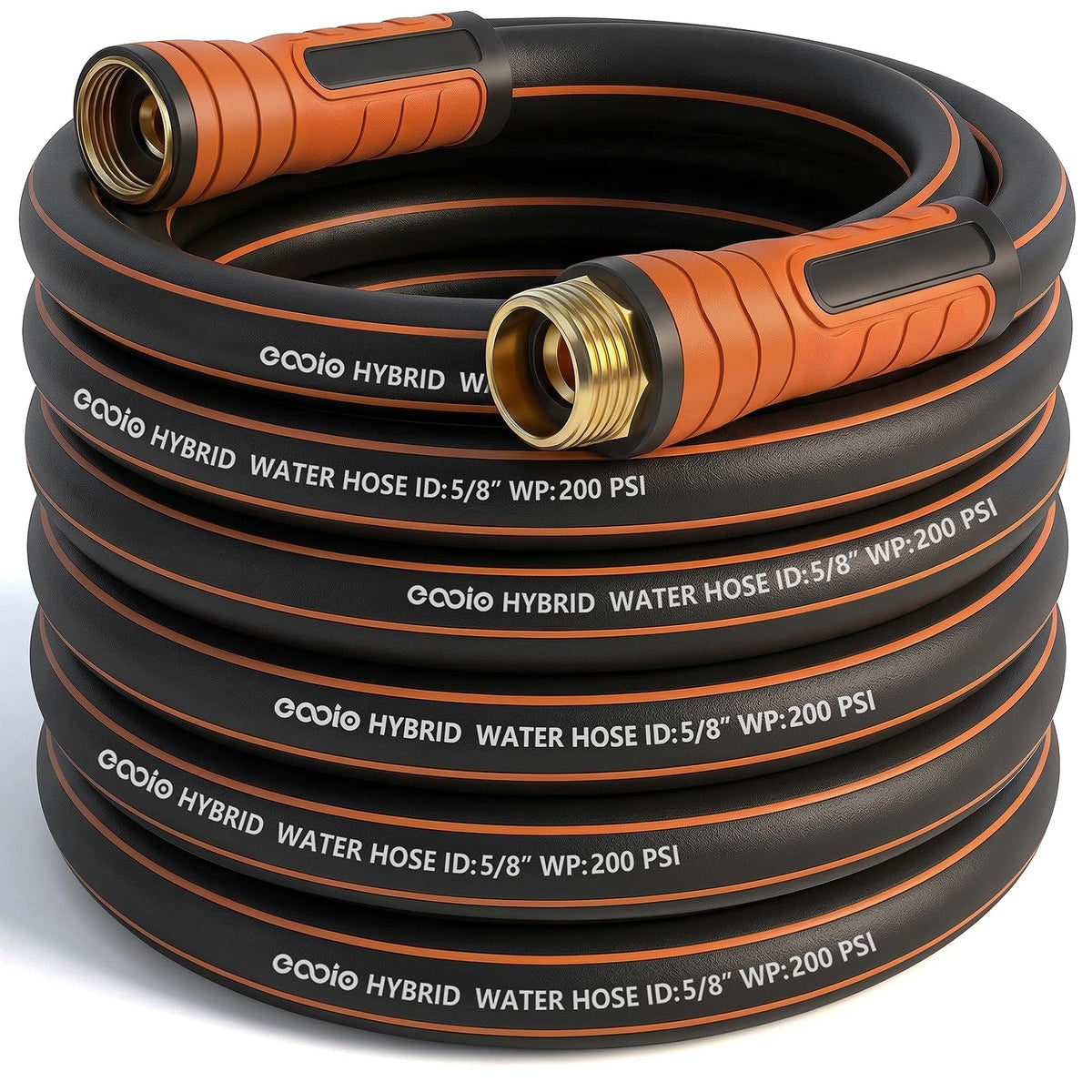 EOOIO Garden Hose 35ft coil shows compact storage and lightweight design.