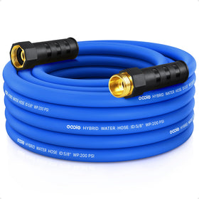 EOOIO heavy-duty 25ft hose unfurls smoothly for quick watering tasks