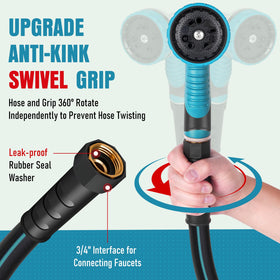 EOOIO hose thumb-control nozzle for easy one-handed operation