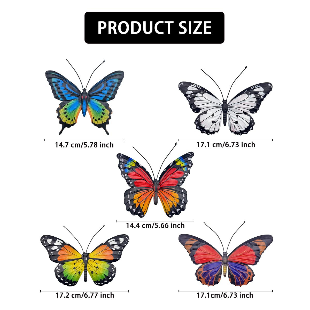 EOORAU easy-hang butterflies for quick installation anywhere.