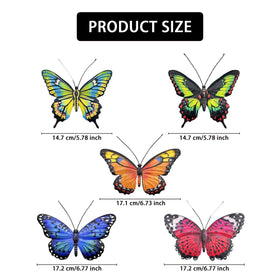 EOORAU metal butterfly wall decor with 3D wings for realism.