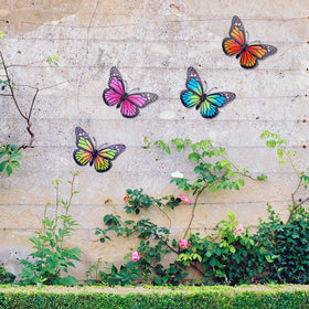EOORAU pink butterfly wall art enhances indoor walls with durable hanging design