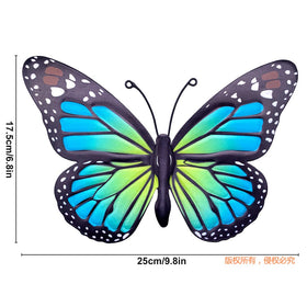 EOORAU butterfly with folded wings for versatile wall or tree display