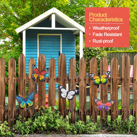 EOORAU rustproof butterflies for lasting color outdoors.