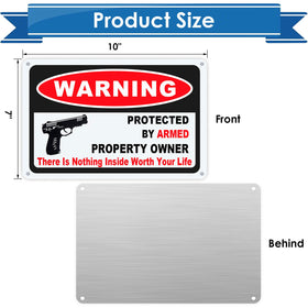 Eoppen gun sign with four pre-drilled holes enables quick mounting.