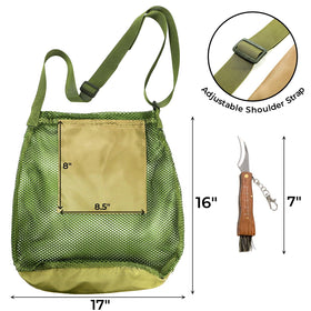 Eorbow mushroom harvesting kit with large capacity bag for easy carrying