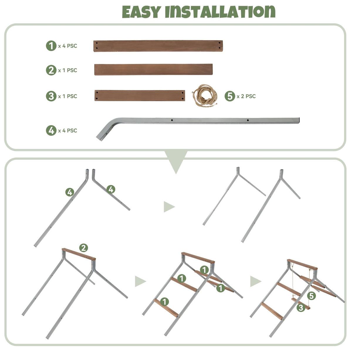 EOWOAN versatile perch usable indoors or outdoors in poultry settings.