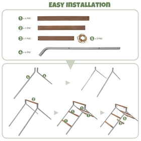 EOWOAN versatile perch usable indoors or outdoors in poultry settings.