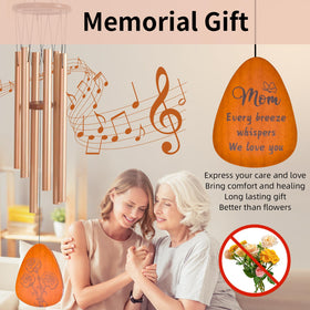 EPARTSWIDE 35-inch Moms Wind Chimes gift packaging showcases ready-to-give presentation.