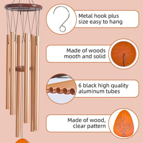 EPARTSWIDE 35-inch Moms Wind Chimes luxury tone complements garden spaces.