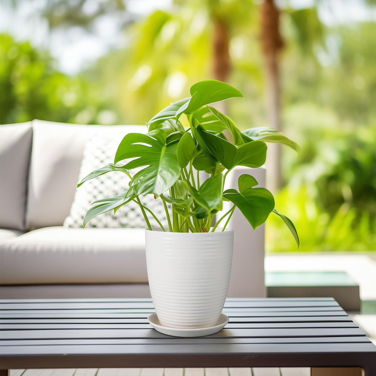 EPFamily gift-ready planter with saucer for plant lovers.