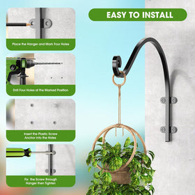EPHECH easy-install bracket includes hardware for quick mounting
