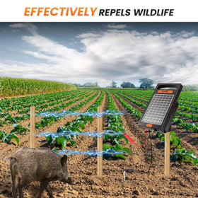 Epoify portable all-in-one energizer in a sunny field.