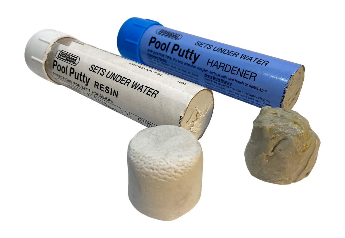 Spa leak repair with Epoxybond Atlas Pool Putty around jets and lights