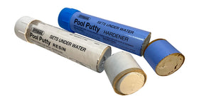 Applying Epoxybond Atlas Putty to a surface for adhesion test