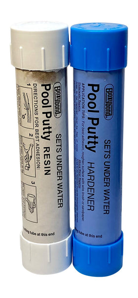 Epoxybond Atlas Pool Putty seals leaks underwater on pool surfaces