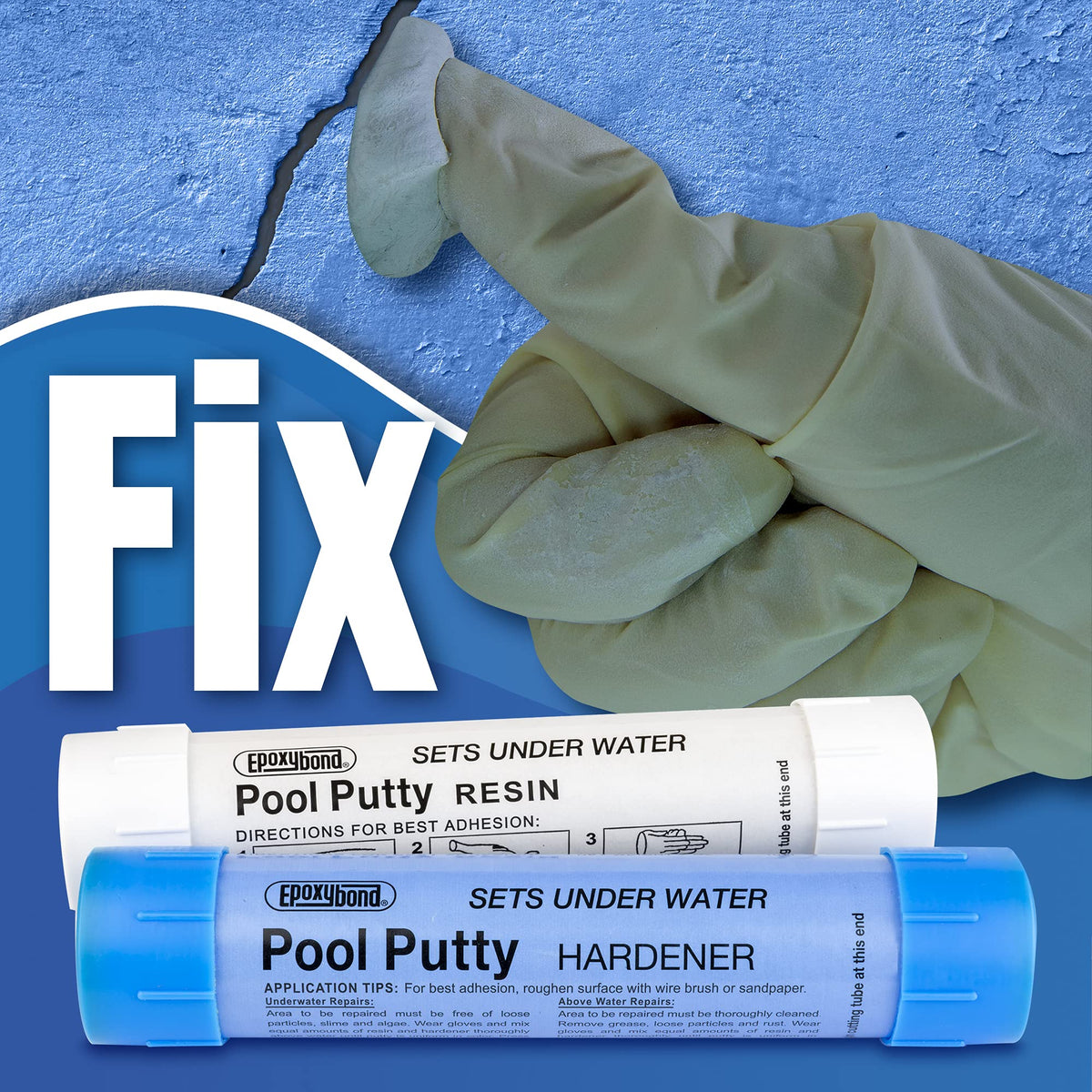 Color-stable Epoxybond Putty after curing maintains appearance