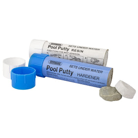 Epoxybond Pool Putty applied underwater to seal a leak