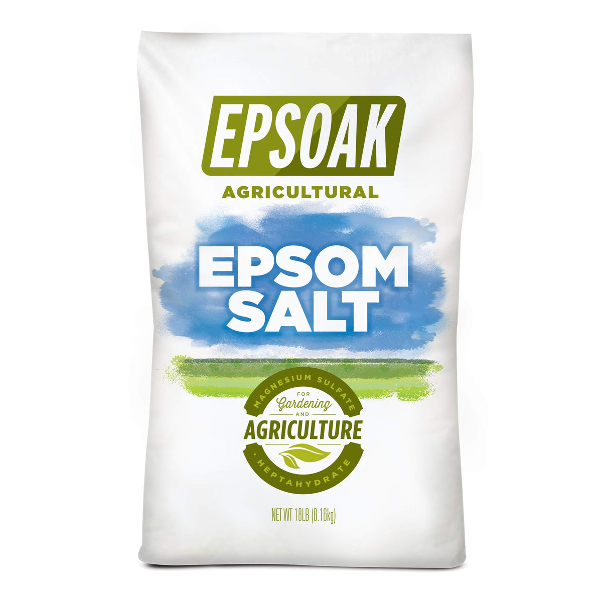 Epsoak Epsom Salt bulk bag ready for storage and ongoing gardening.