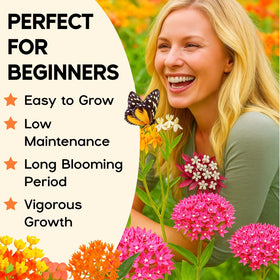EquSym Milkweed Seeds germination process highlights easy sowing for beginners.