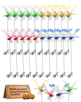 EQUELY dragonfly clip garden decor adds sunlit color and motion