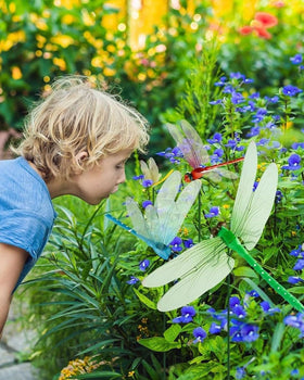EQUELY lightweight stakes ensure easy placement in pots and beds