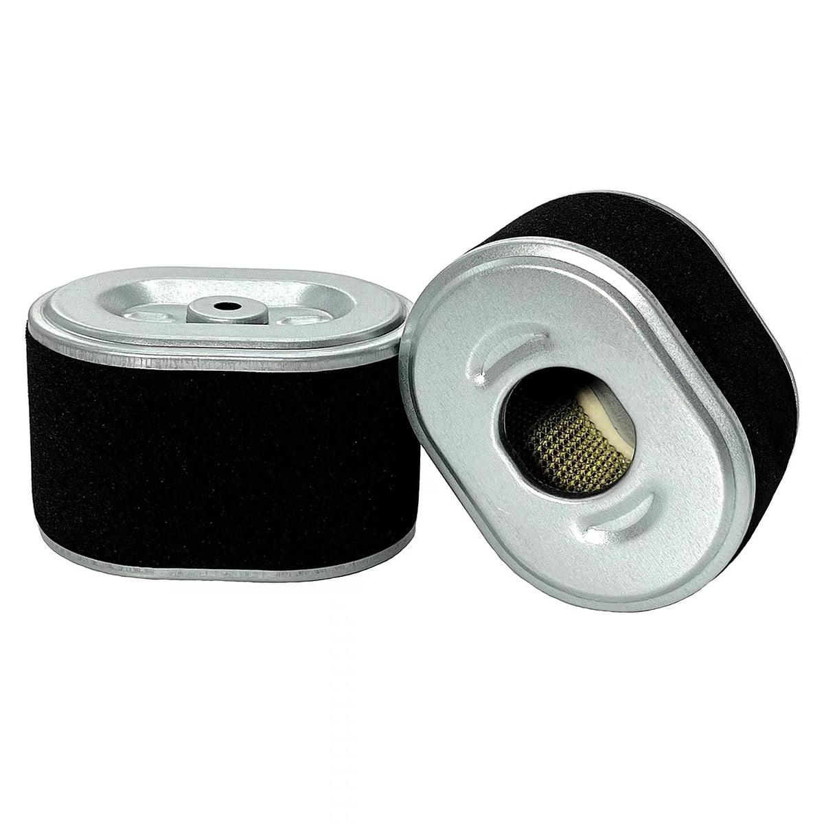 EquipAid air filter GX160 front view with enhanced airflow and filtration.