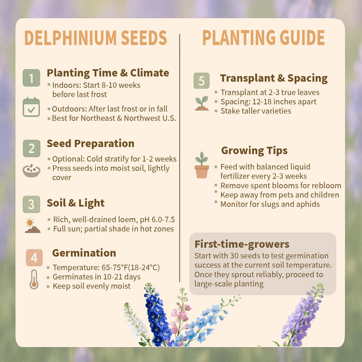 EquSym Delphinium attracts bees and butterflies, supporting pollinator activity