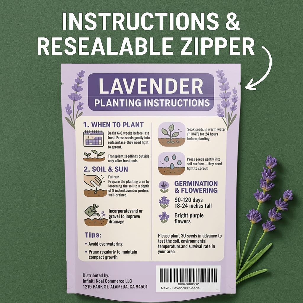 EquSym lavender seeds for dried bouquets and craft projects.
