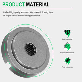 Durable aluminum alloy construction supports longevity during trimming tasks.