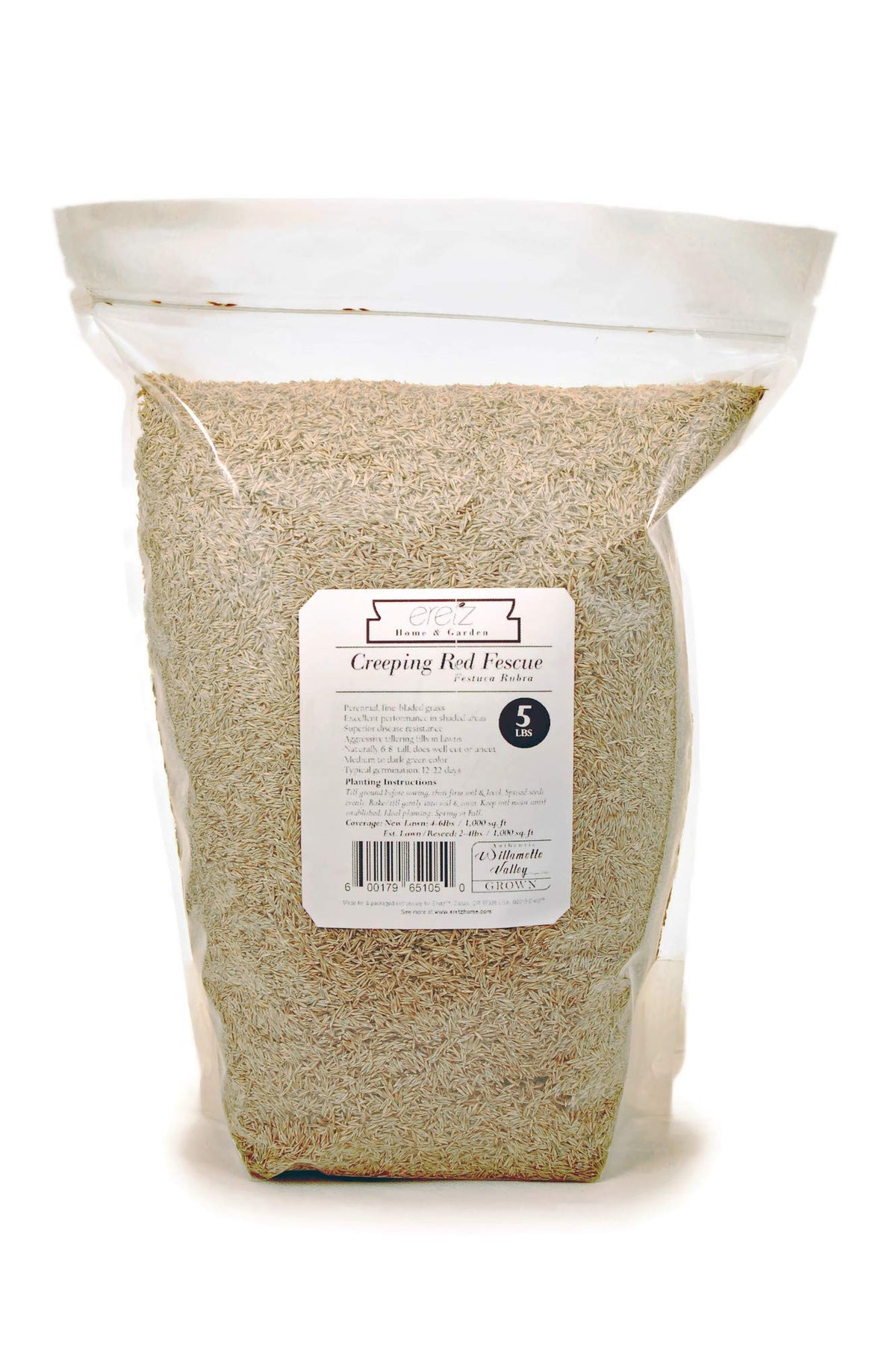 Eretz Creeping Red Fine Fescue seed from Willamette Valley Oregon turf