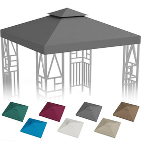 ERFEI Gazebo Canopy 10x10 dark grey provides weather protection and outdoor shade.