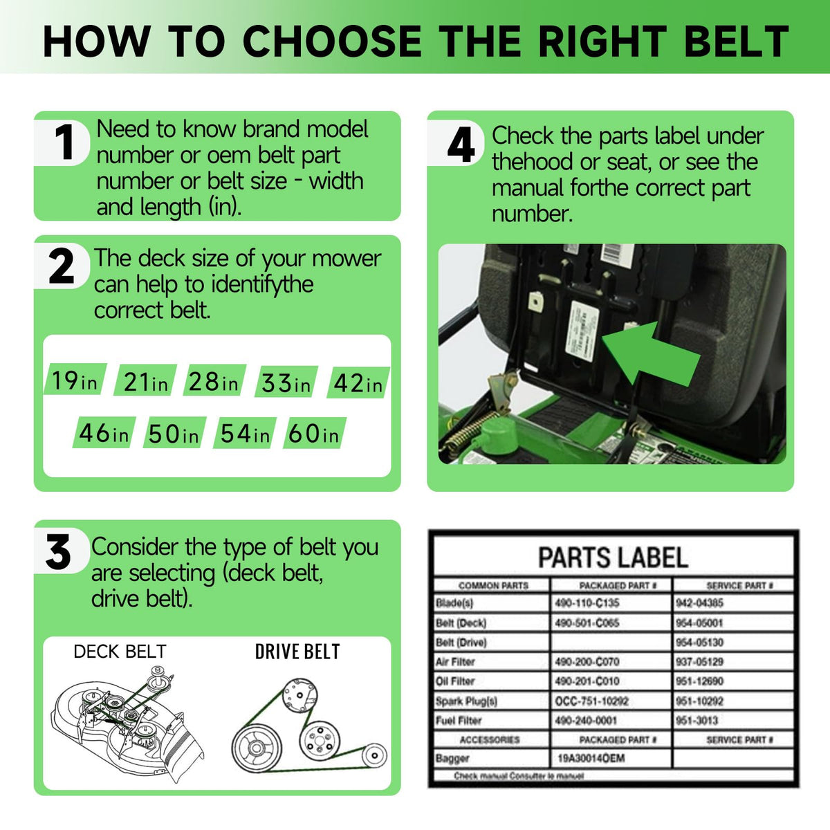 ERGIT GX20006 belt width 1/2 inch, designed for precise fit.