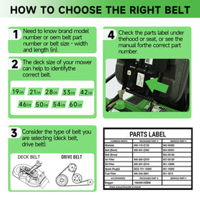 ERGIT GX20006 belt width 1/2 inch, designed for precise fit.