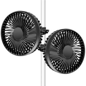 Erifyng Grow Tent Fan dual clip in action delivering steady airflow for greenhouse use