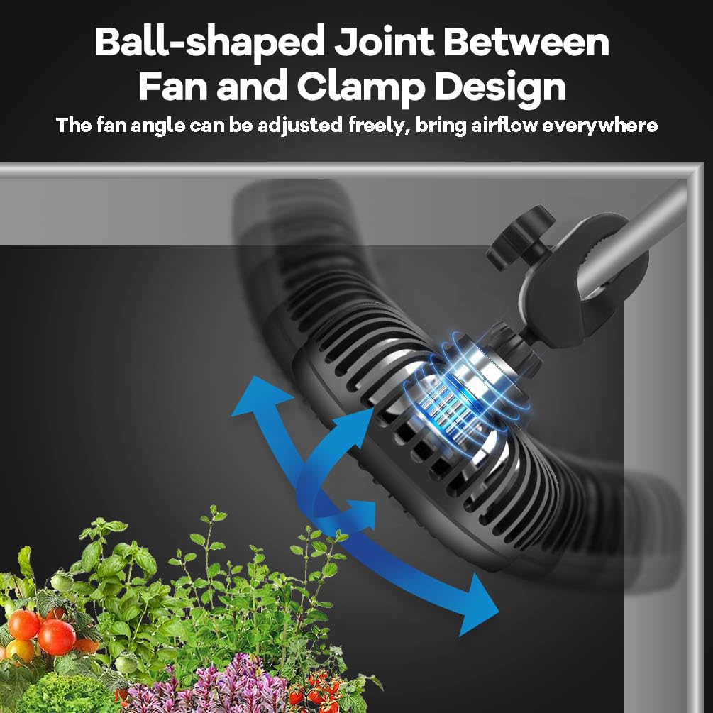 Erifyng Grow Tent Fan IP54 rating suitable for humid conditions