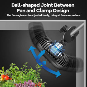 Erifyng Grow Tent Fan IP54 rating suitable for humid conditions