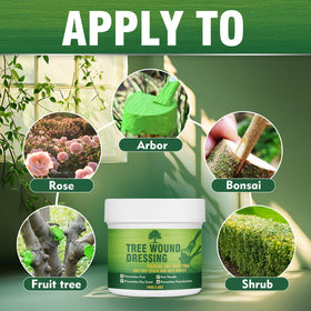 Erigathe pruning dressing paste bottle demonstrates easy, brush-on graft protection