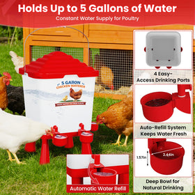 Erinaik 40 lb feeder supports multiple birds with reduced waste