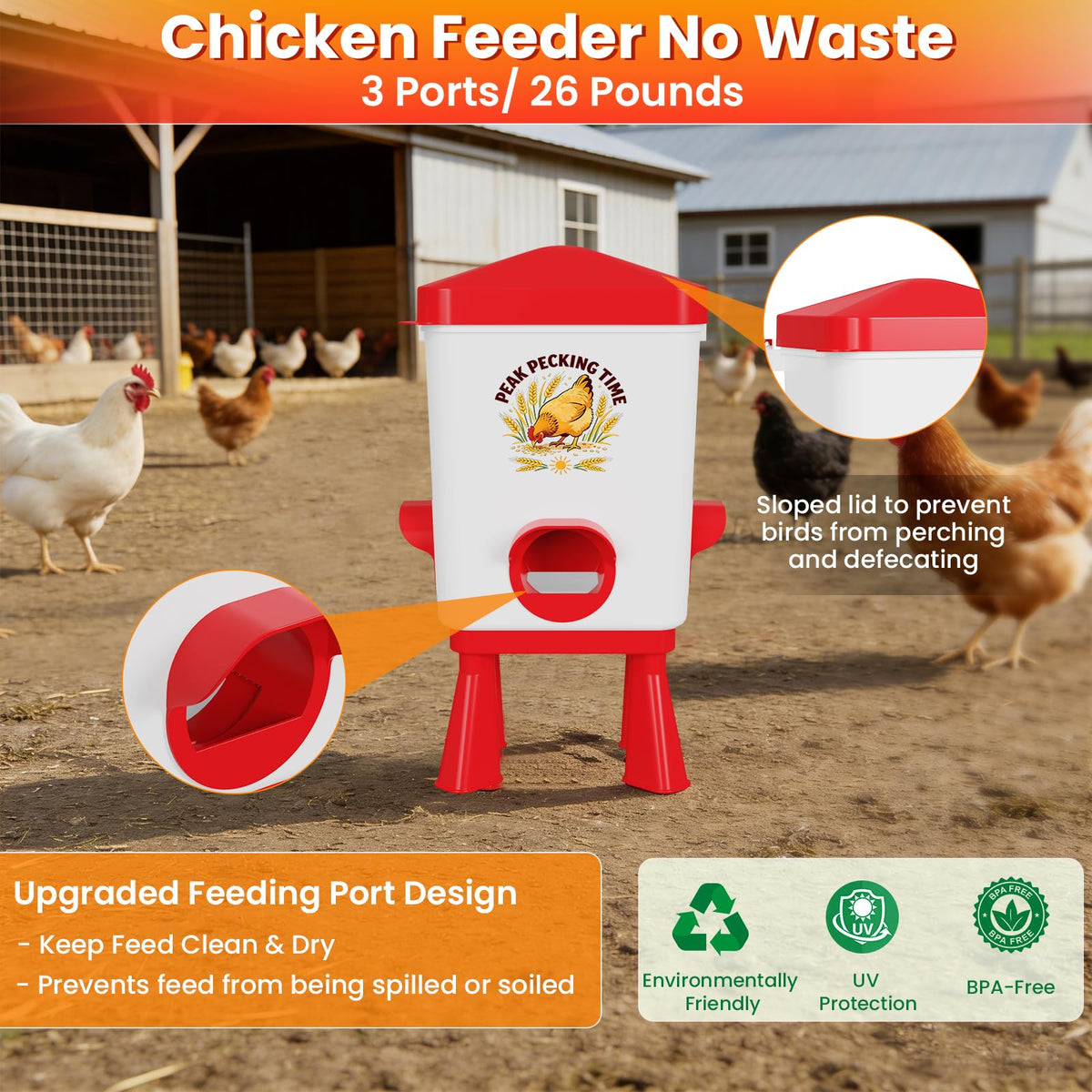 Erinaik adjustable-height legs supporting flock growth and setup variety