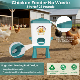 Erinaik adjustable legs support different heights for growing chicks