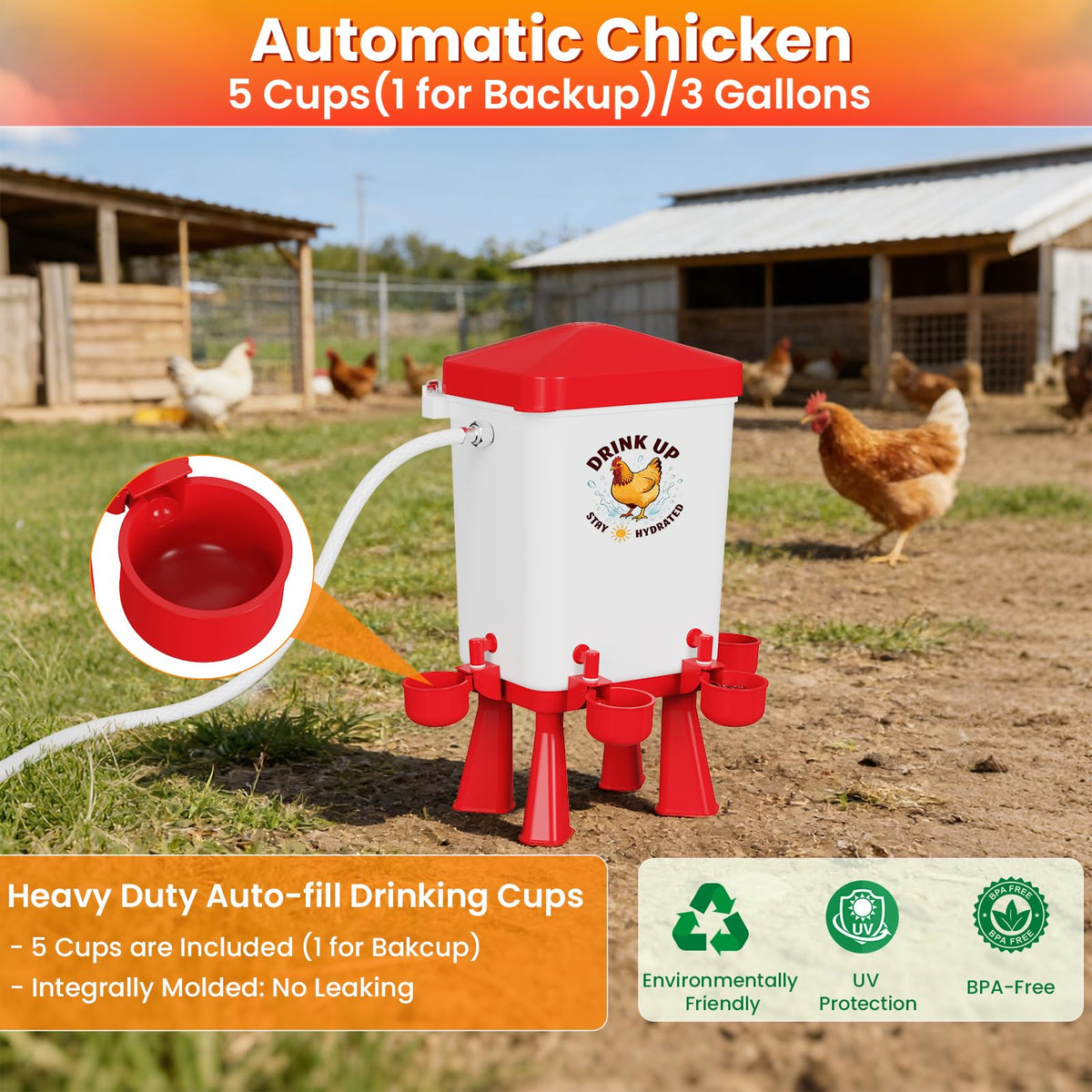 Erinaik S-hook hanging option for versatile coop installation