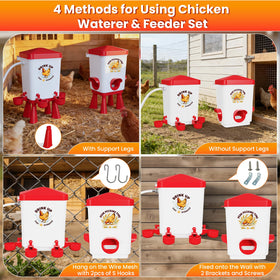 Erinaik widened rainproof lid keeping feed dry in rain