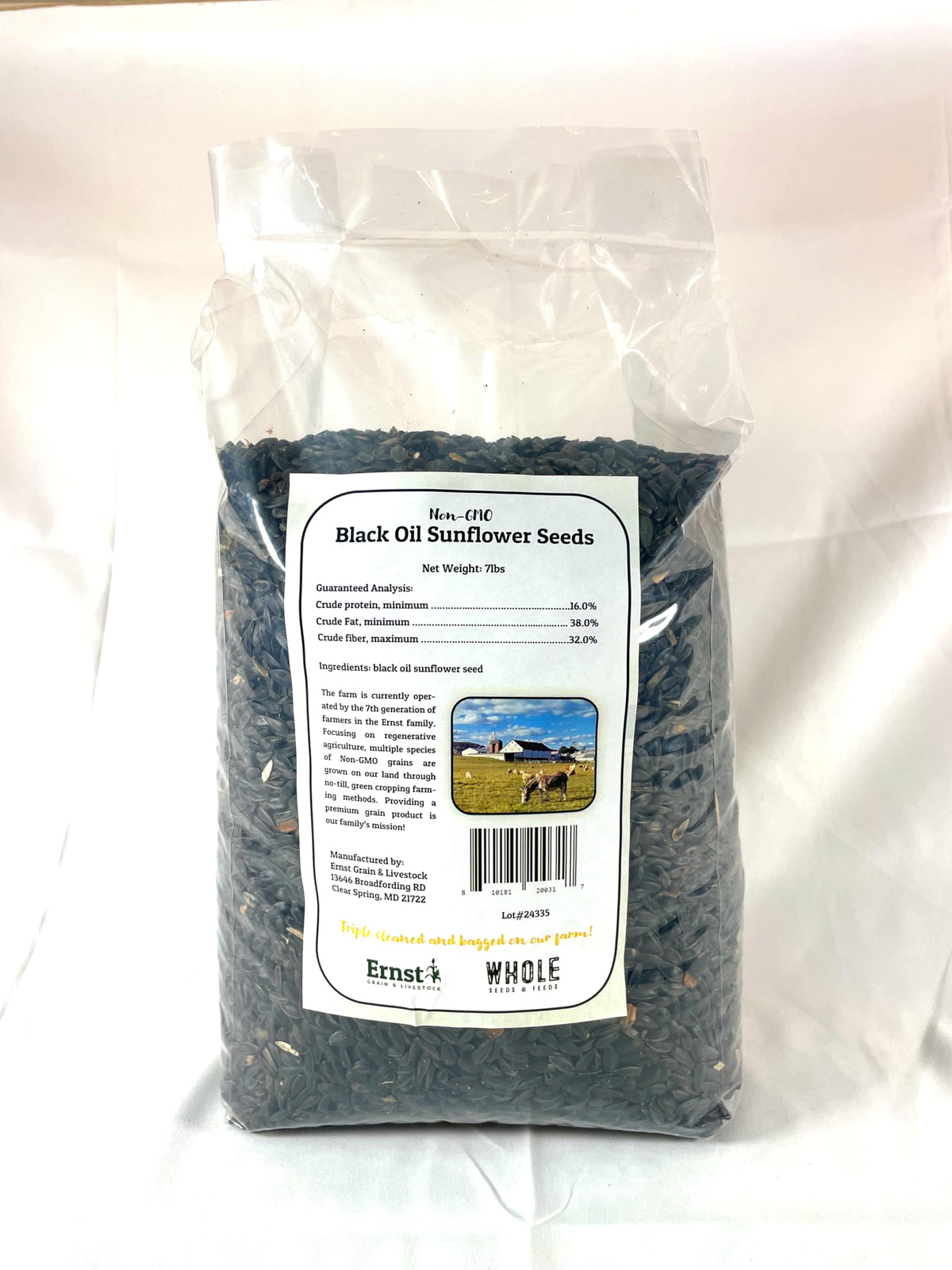 Ernst Grain & Livestock bird feeder with seeds attracts diverse birds