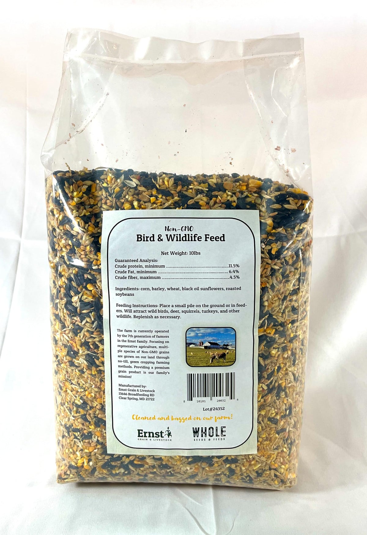 Ernst Grain & Livestock wildlife feed on a feeder attracting diverse birds