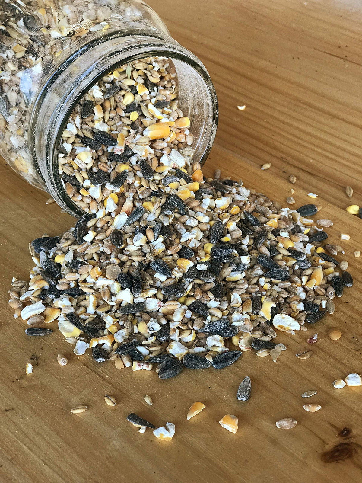 Ernst Grain & Livestock feed setup around outdoor feeders invites wildlife