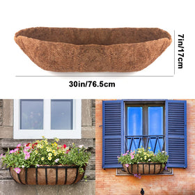 ERock Coco Liner Trough 30-inch diameter fits larger hanging baskets