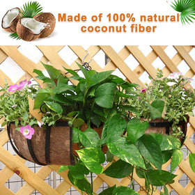 ERock Coco Liner Trough wall mount setup for decorative baskets