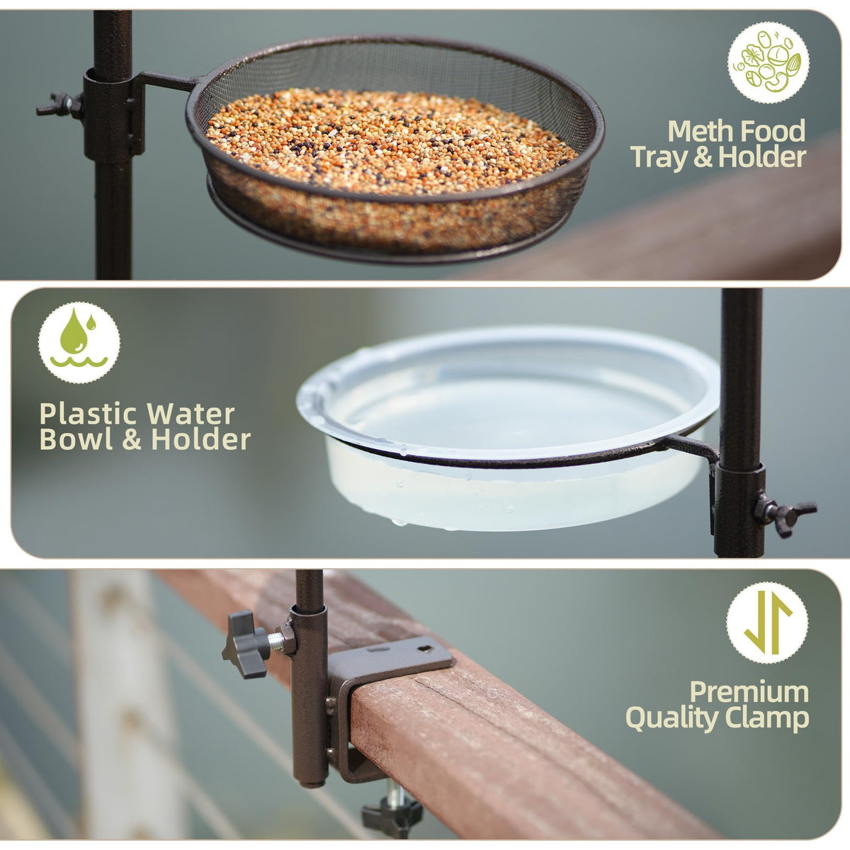 ERYTLLY adjustable hooks providing flexible spacing along the pole.