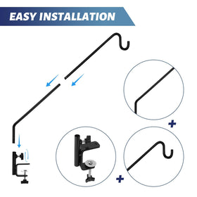 ERYTLLY bird feeder hanger on deck ideal for outdoor viewing.